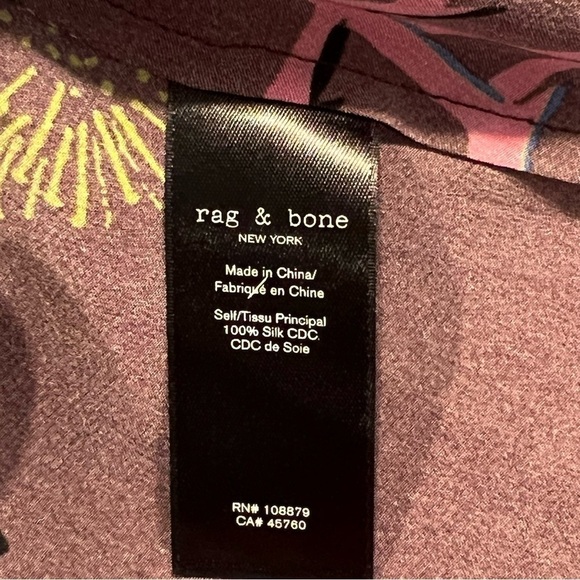 Rag & Bone Rainier Front Zip Floral Dress Sz-4 - Picture 13 of 14